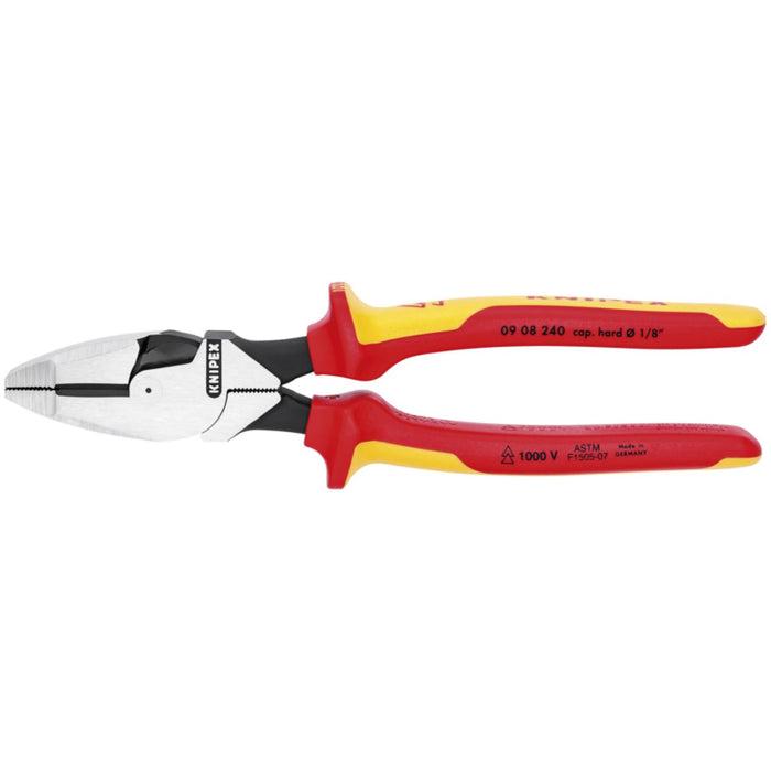 Knipex 09 08 240 SBA 9.5-Inch Insulated Ultra-High Leverage Lineman's Pliers