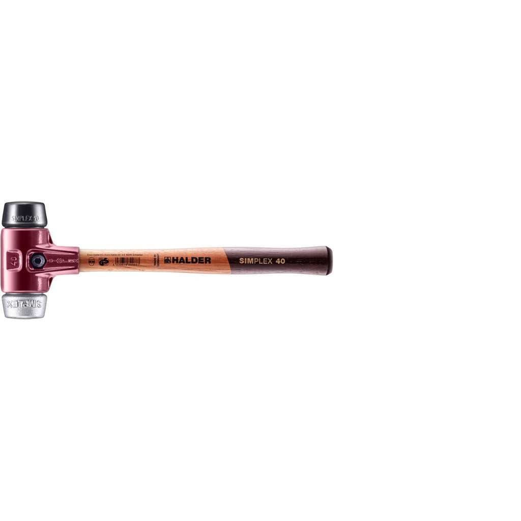 HALDER Kunststof hamer Supercraft 50 mm 2x nylon (stalen behuizing