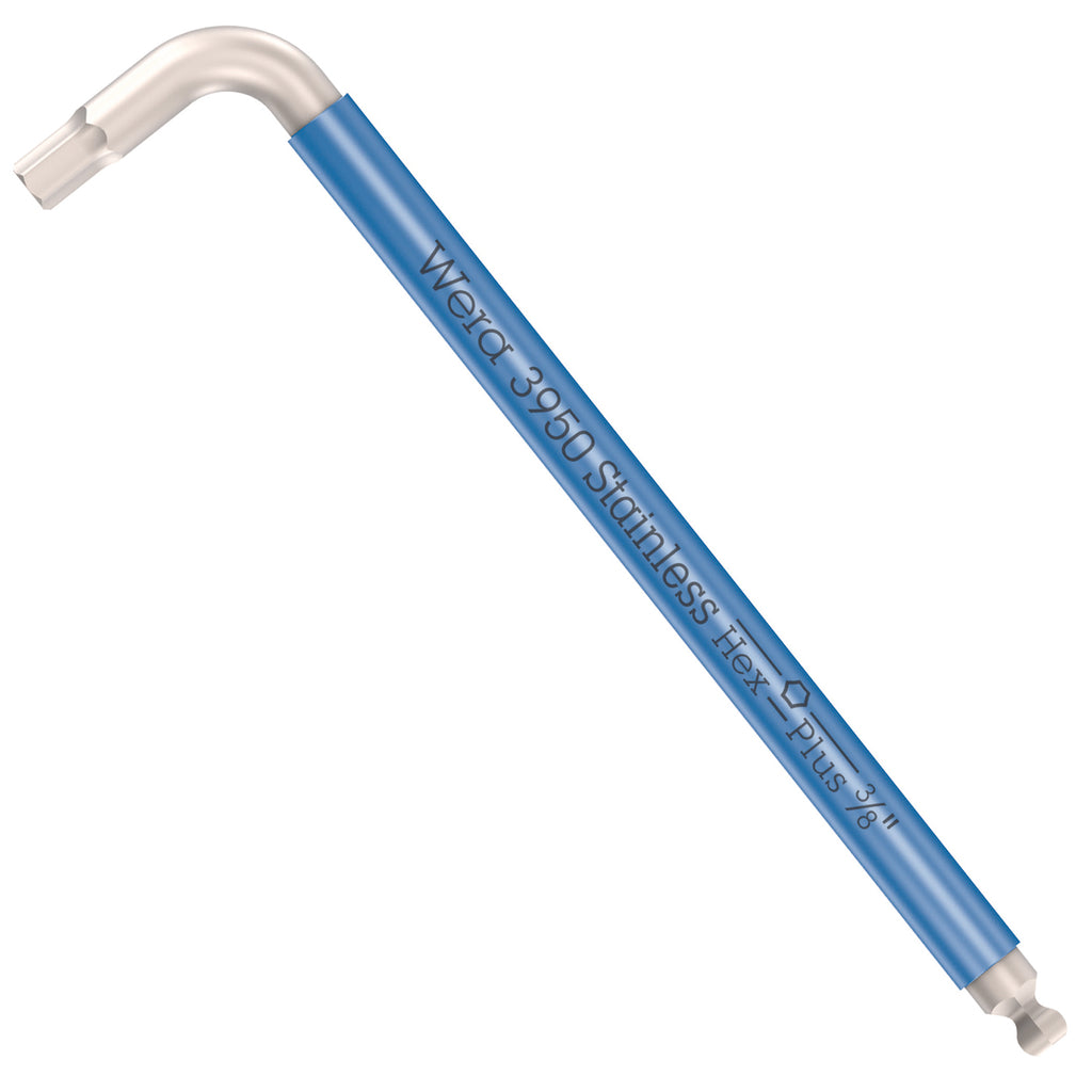 Wera 3950 SPKL Imperial L-Key – Stainless Steel, 1/8 Inch X 123 Mm, Single Hex Wrench