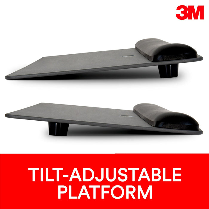 3M Gel Wristrest Platform For Keyboard and Mouse With Precise BatterySaving