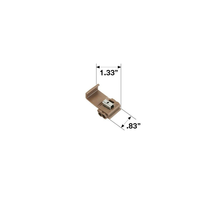 3M Scotchlok Electrical Idc 567-Pouch, Run and Tap, Brown, 18-14 Awg(Tap)