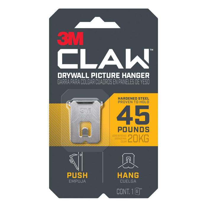 3M CLAW Drywall Picture Hanger 45 lb 3PH45-1EF, 1 hanger