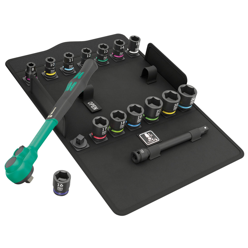 Coffret Cliquet Wera 8100 SB 2 Zyklop 3/8 - Set Outil Neuf - 05003594001