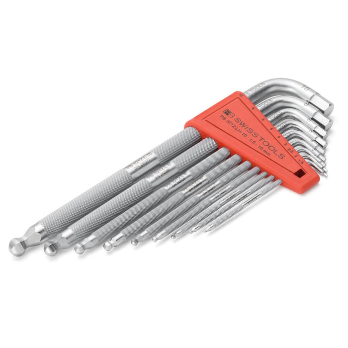 PB Swiss Tools PB 3212.LH-10 Safety Key L-Wrenches, Set 1.5 to 10 mm