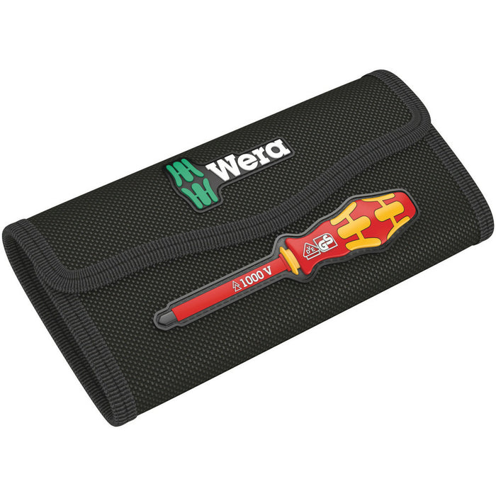 Wera 9457 Folding pouch for 18-piece Kraftform Kompakt VDE sets, empty, 180 x 85 mm