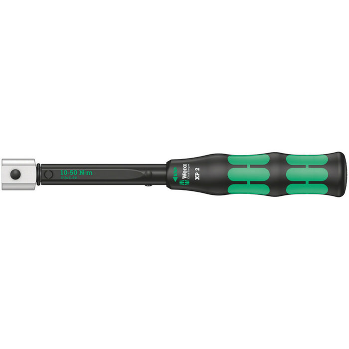Wera Click-Torque XP 2 pre-set adjustable torque wrench for insert tools, 10-50 Nm, 10 Nm, 9x12 x 10.0 Nm x 10-50 Nm