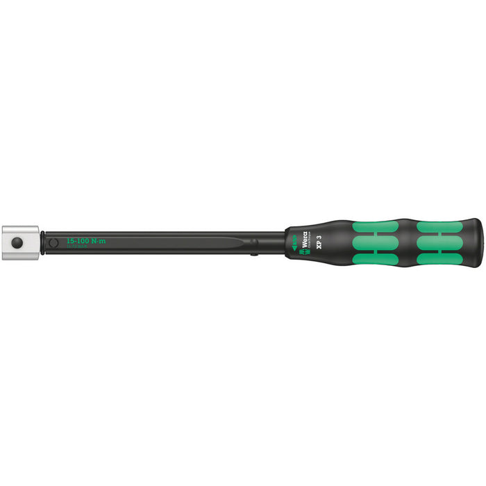 Wera Click-Torque XP 3 pre-set adjustable torque wrench for insert tools, 15-100 Nm, 15 Nm, 9x12 x 15.0 Nm x 15-100 Nm