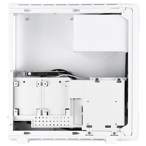 Silverstone Technologies RVZ03W-ARGB Slim Mini-ITX Case with RGB Light Strip White