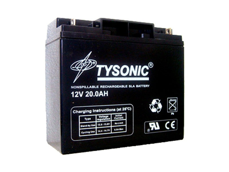 Tysonic TY-12-20 12V 20AH Sealed Lead Acid Battery