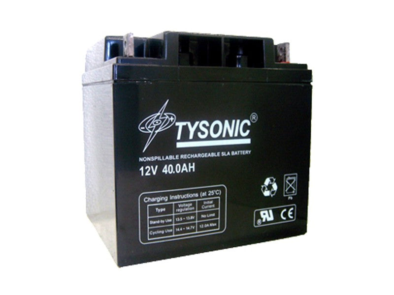 Tysonic TY-12-40 12V 40AH Sealed Lead Acid Battery