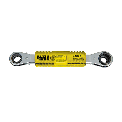 Klein Tools KT223X4-INS Lineman's Insulating 4-in-1 Box Wrench