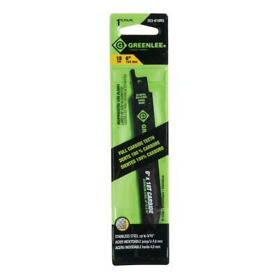 Greenlee 353-618RS Reciprocating Saw Blade, 6" x 18 TPI