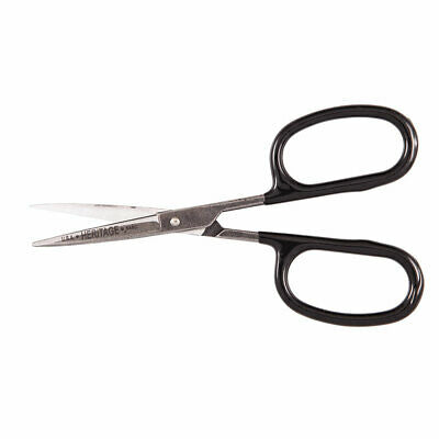 Heritage Cutlery 546C 5 1/2'' Rubber Flashing Scissor w/ Curved Blade