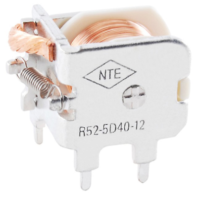 NTE Electronics R52-1D40-12 RELAY SPST-NO 40AMP 12VDC PC MOUNT OPEN FRAME