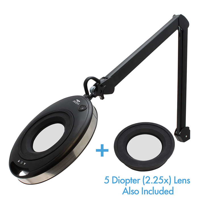 Aven 26501-LED-INX-8D In-X Magnifying Lamp Bundle, 8 (x3) and 5 (2.25x) Diopter Lens