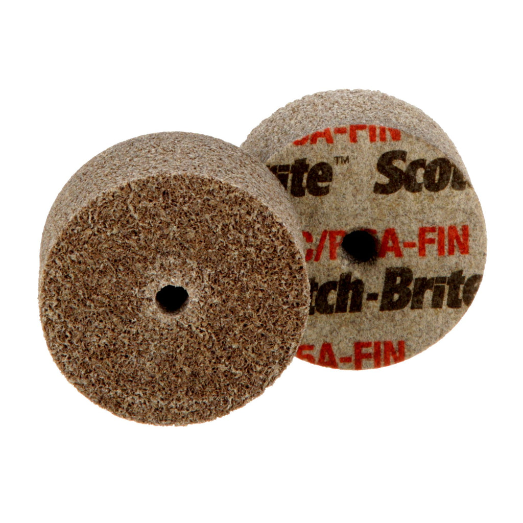 ScotchBrite Cut and Polish Unitized Wheel, CPUW, 5A Fine, 2 in x 1 i