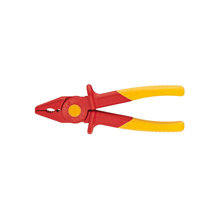 Knipex 98 62 01 Snipe Nose Plastic Pliers 1000V Insulated, Red/Yellow