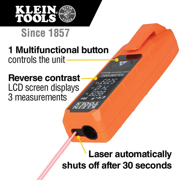 Klein Tools 93LDM100C Compact Laser Distance Measure