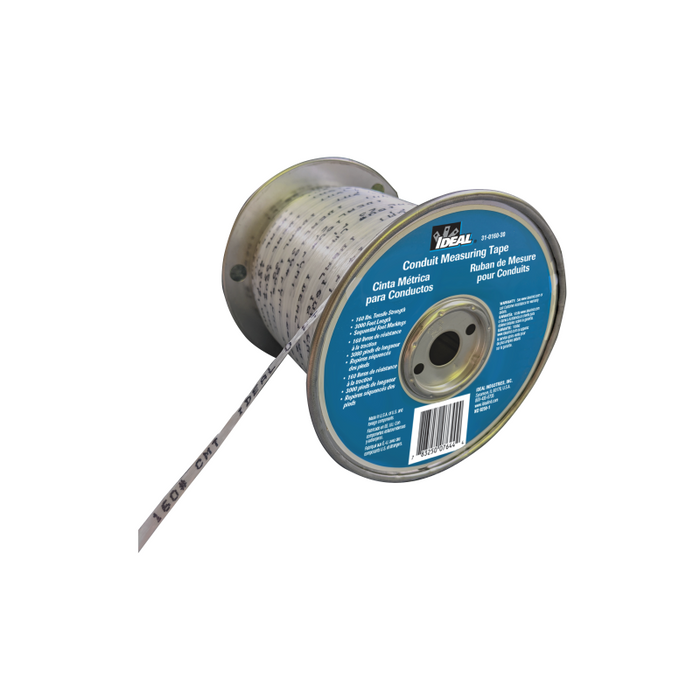 Ideal 31-0160-30 Pro-Pull Conduit Measuring Tape,160lb,3000ft Reel