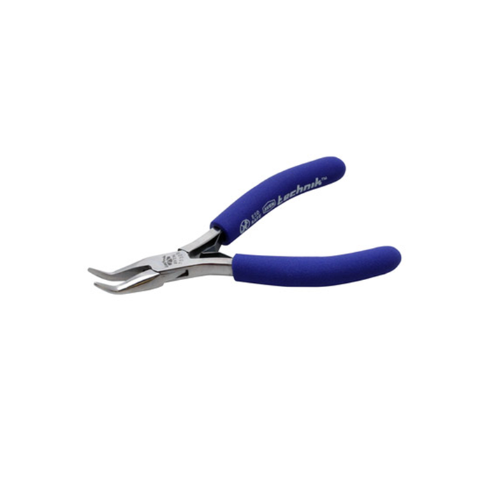Aven 10309 Technik Stainless Steel Smooth Jaw Bent Nose Plier