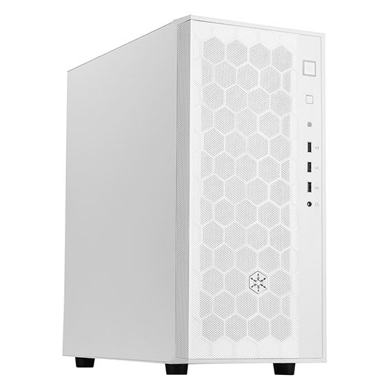 Silverstone SST-FAR1W-G - FARA R1 Tower ATX Computer Case, mesh Front Panel, Tempered Glas Side Panel, White