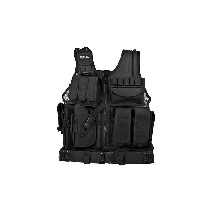 Barska BI12154 Loaded Gear VX-200 Left Handed Tactical Vest, Black