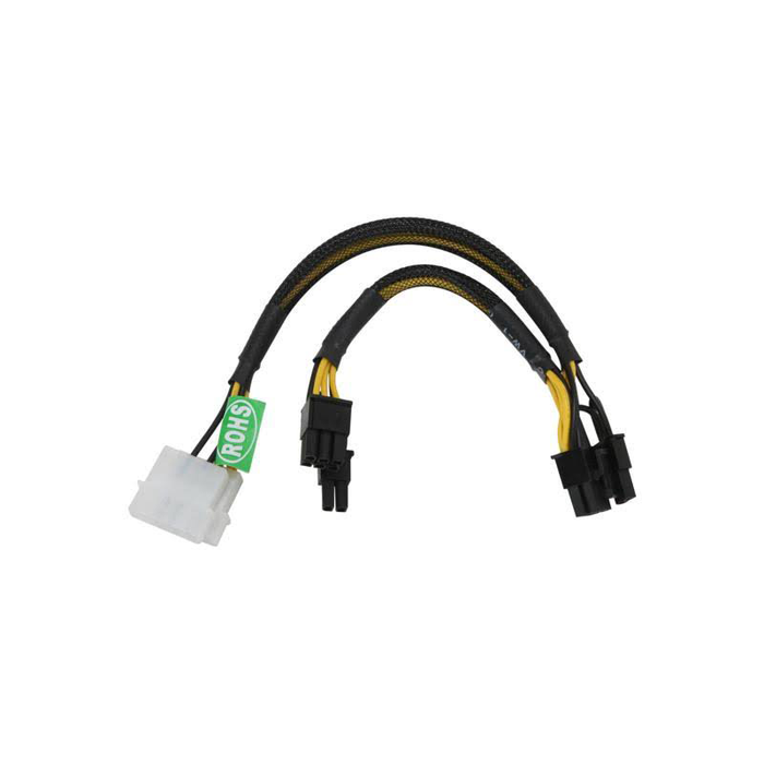 Athena Power CABLE-MPCIE4628 2 x Molex 4pin to 2 x PCI-Express 2.0 8pin(6+2pin)