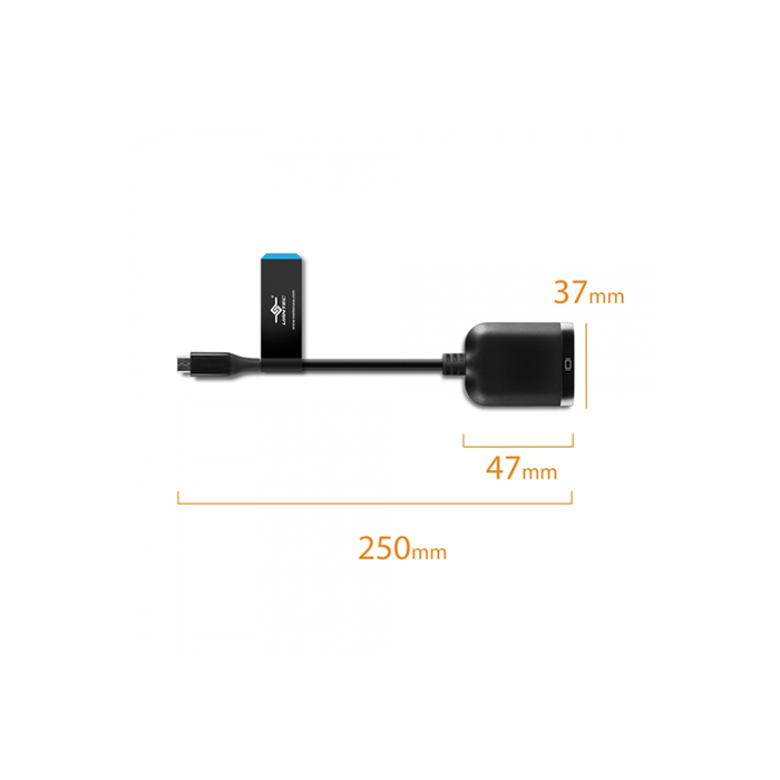 Vantec CB-CU300DP12 USB-C to DisplayPort 1.2 4K/60Hz UHD Active Adapter
