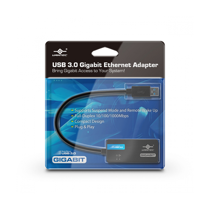 Vantec CB-U300GNA USB 3.0 to Gigabit Ethernet Network Adapter