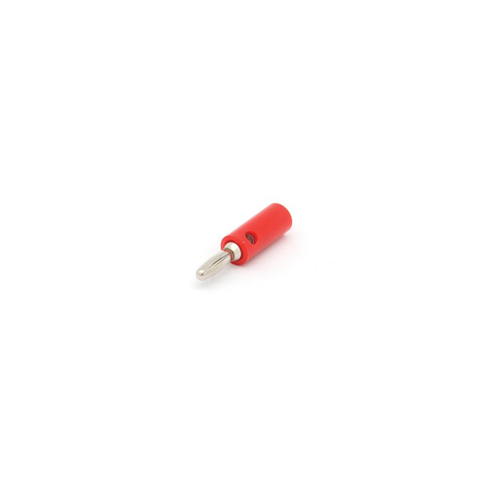 Velleman CM2R Banana Plug with Screw Connection and Hole, Red