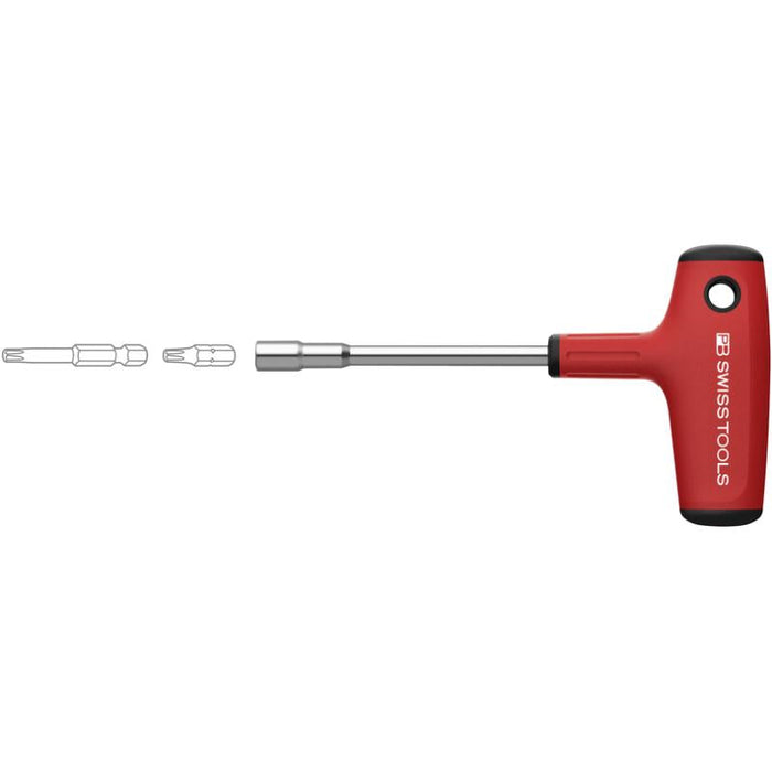 PB Swiss Tools PB 1254.10-30 M Universal bit holder for PrecisionBits C6 1/4", SwissGrip Cross-handle, magnetic.