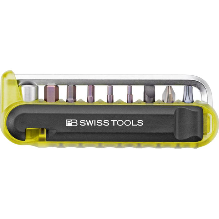 PB Swiss Tools PB 470.Yellow BikeTool: Pocket Tool With 9 Screwdriving Tools
