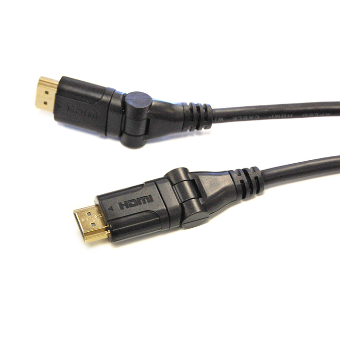 Bytecc HMSW-3 HDMI® High Speed Male to Male Swivel Cable