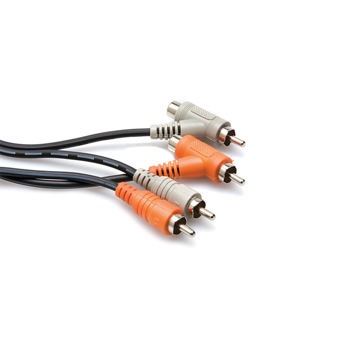 Hosa CRA-201PB Dual RCA with Female Junction, 3.3ft.