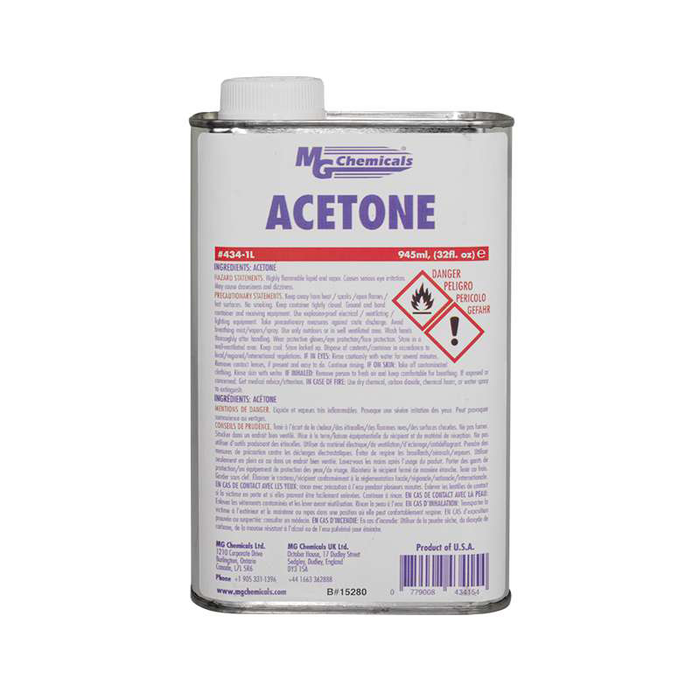 Mg Chemicals 434-1L Fast Drying Acetone
