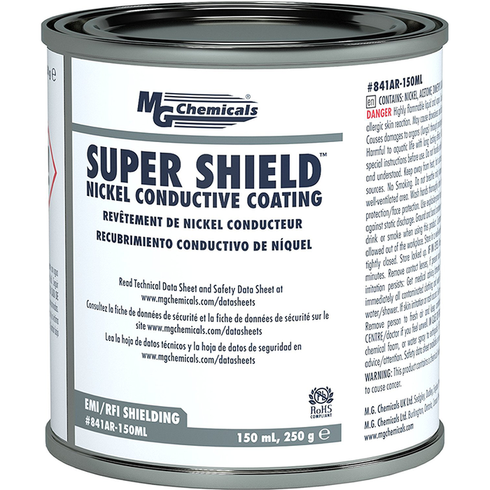 Mg Chemicals 841AR-150ML Nickel Super Shield Conductive Coating, 150 mL Metal Jar