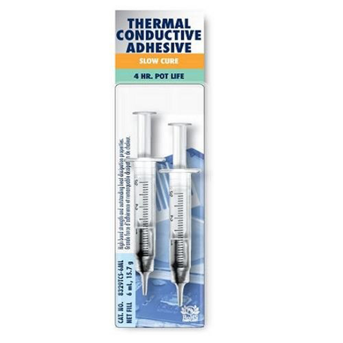 Mg Chemicals 8329TCS-6ML Slow Cure Thermal Conductive Adhesive