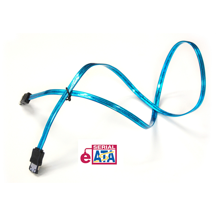 Bytecc SATA-336E/UVB UV Blue e-SATA to e-SATA 6Gbps Cable, 36 Inches