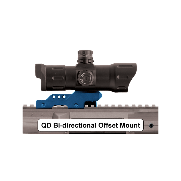 UTG SCP-TDTDQ 6" ITA Red/Green CQB T-dot Sight with Offset QD Mount