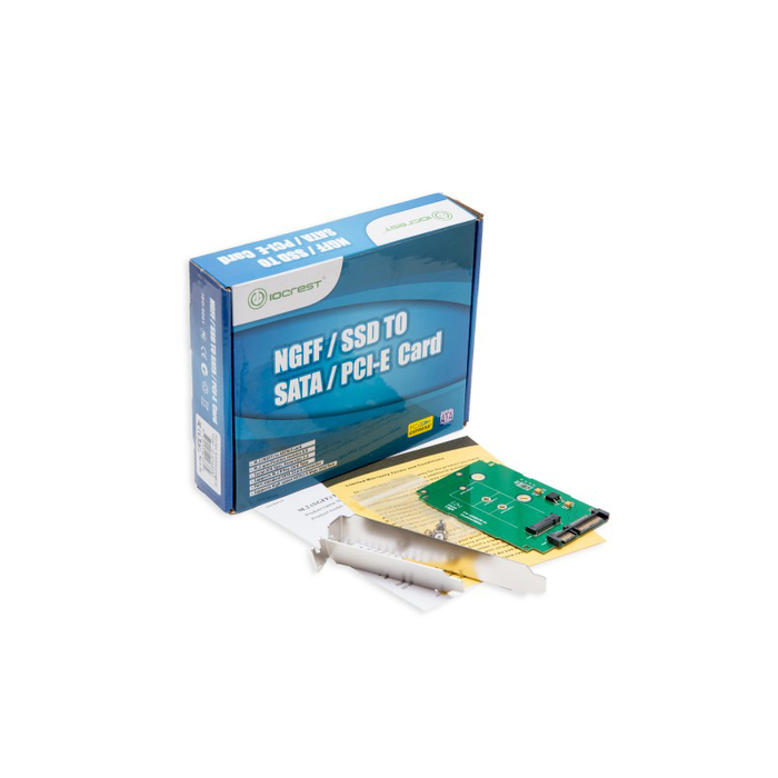 Syba SI-ADA40083 M.2 NGFF to 2.5" SATA III Card with Full and Low Profile Brackets (B or B+ M key)