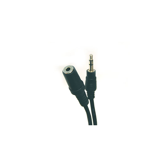 Bytecc SPC-25MF 3.5mm Stereo Speaker Extension Cable - Male to Female, Black Jacket