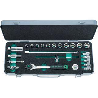Heyco 00044301083 Socket Set, 3/8", 23 pcs