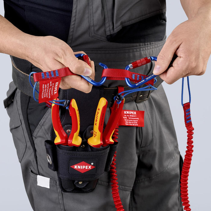 Knipex 00 50 04 T BKA Tether System Lanyard, Adapter Straps, Carabiners