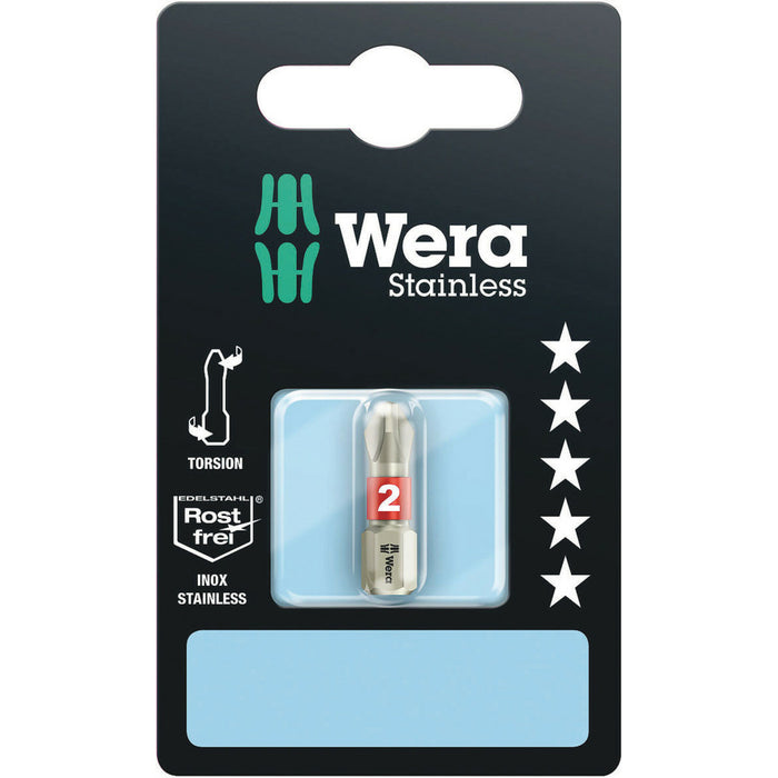 Wera 3851/1 TS SB bits, stainless, PH 3 x 25 mm