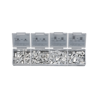 Heyco 01261001000 Rivet Nut Set in Plastic Box