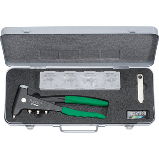 Heyco 01262000100  Hand Riveter Set in Metal Case