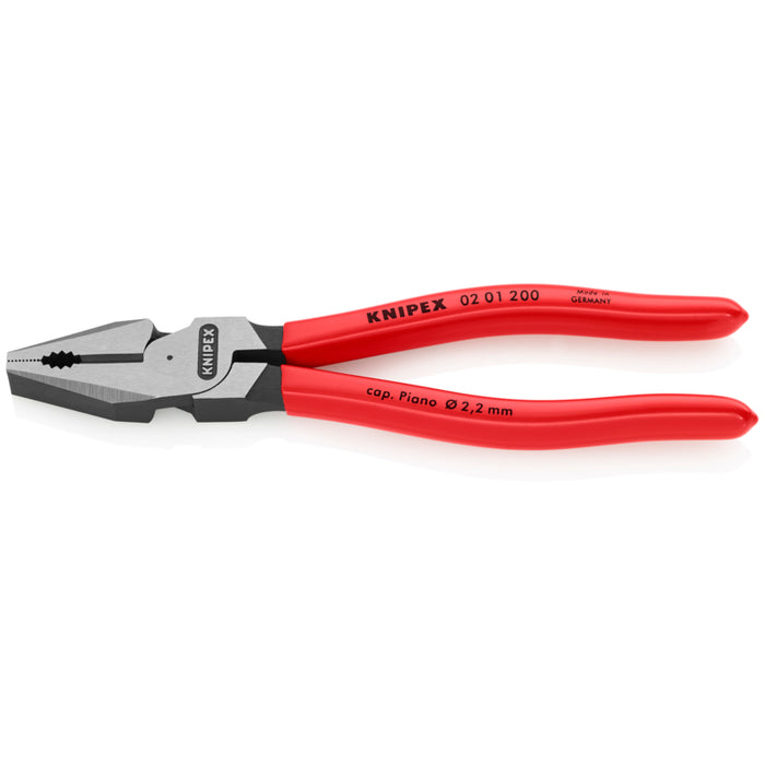 KNIPX 02 01 200 SBA 8" High Leverage Combination Pliers