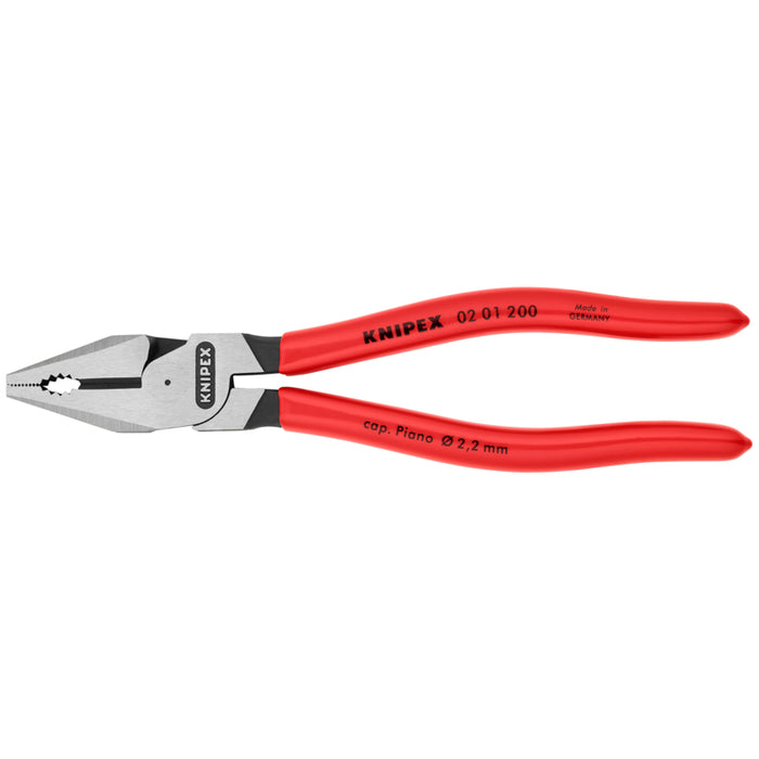 KNIPX 02 01 200 SBA 8" High Leverage Combination Pliers