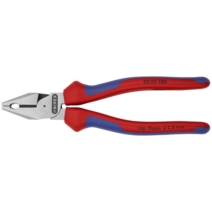 Knipex 02 02 180 7" High Leverage Combination Pliers - MultiGrip