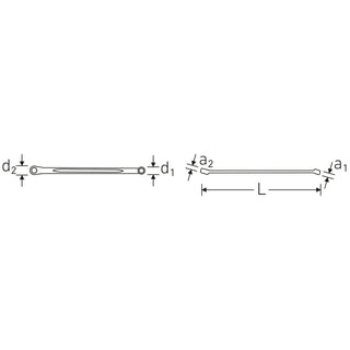 Stahlwille 41030608 220 Double ended ring Spanner